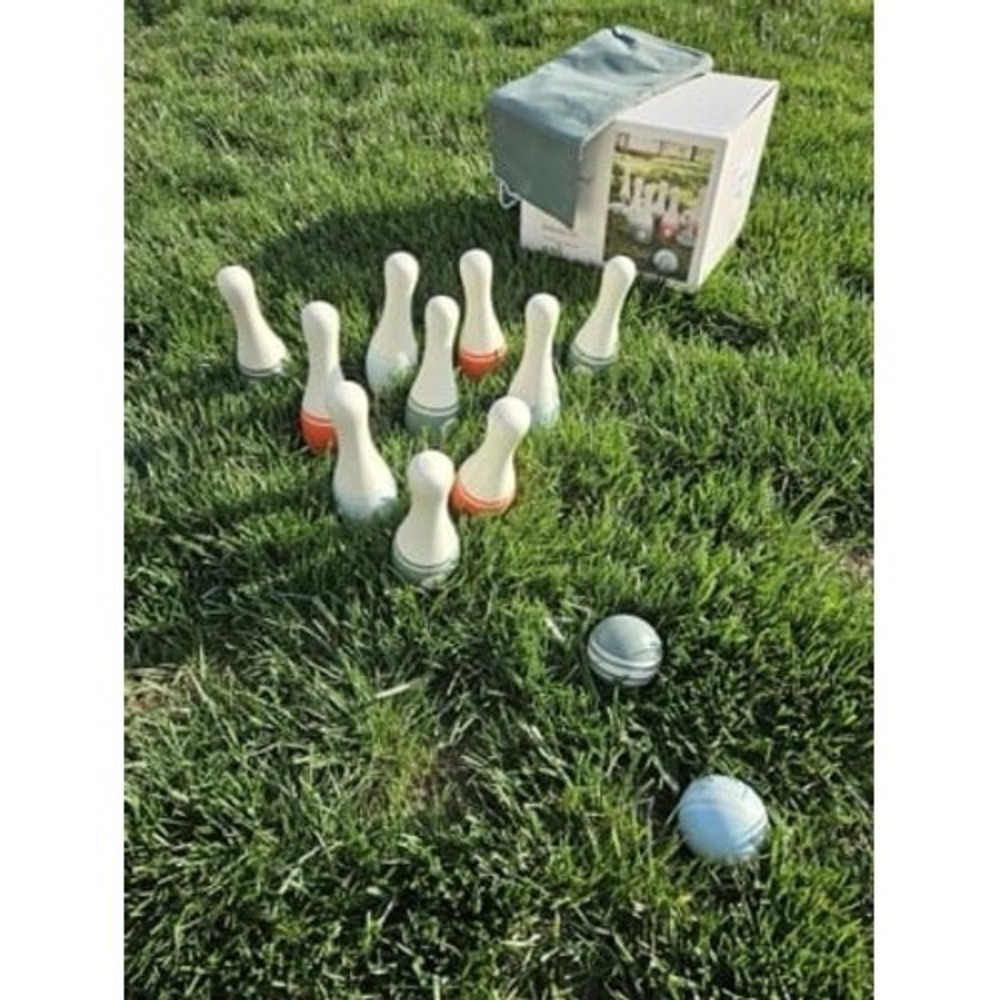Hearth & Hand with Magnolia Wooden Lawn Bowling Set - Picture 2 of 11